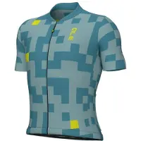 ALÉ - Pragma Pixel S/S Jersey - Fietsshirt S, turkoois