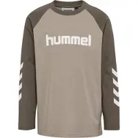 Hummel Functioneel shirt bruin / lichtbruin / wit