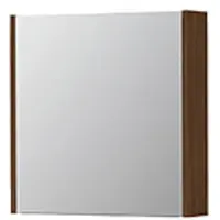 Ink SPK1 Spiegelkast 1 Deur - 60x60cm - Warm Walnoot - Spiegels, Spiegelkasten - 8718835397210