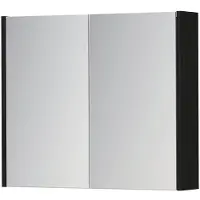 Ink SPK1 Spiegelkast 2 Deuren - 70x60cm - Fineer Matt Intens Black - Spiegels, Spiegelkasten - 8718835397272