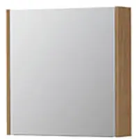 Ink SPK1 Spiegelkast 1 Deur - 60x60cm - Blank Eiken - Spiegels, Spiegelkasten - 8718835397203
