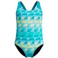 Speedo - Kid's Print Splashback One Piece - Badpak 164, turkoois
