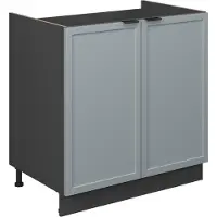 Vicco Fame-Line Wastafelkast – 80 cm, WB Antraciet Licht blauw-grijs