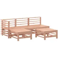 vidaXL 5-delige Loungeset massief douglashout