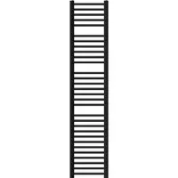 LuxeBath badkamer radiator Sahara 300x1800 mm zwart recht met zij-aansluiting, design radiator handdoekwarmer handdoekdroger handdoekradiator handdoekverwarmer handdoekradiator badkamer verwarming