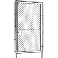 Aquagart Poort voor wildhek, boshek, weidehek, geknoopt draadgaas, 1 meter breed