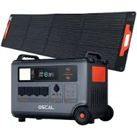 Oscal PowerMax 6000 - Draagbaar Energiestation - 3600Wh (6000Wh) + PM200 Pro Zonnepaneel