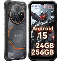 Blackview FORT 2 - AI Robuuste Smartphone - 24 GB RAM - 256 GB ROM - 6,56 inch MTK G81 - Robuuste telefoon - Android 15 - GPS IP69K OTG NFC Gemini AI - Zwart