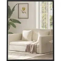 HOMCOM Wandspiegel van glas, 70x2x90cm, zwart