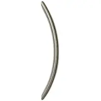 Hardbrass Hard Brass | Handgreep Boog Schuin 30x350x85mm
