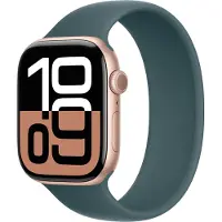 Apple Siliconen solobandje voor de Watch | 44/45/46/49 mm - Maat 11 - Lake Green