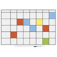 Rocada whiteboard - Skinplanner - 75x115cm - wit gelakt - RO-6420UP