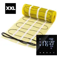 Pro-mat 40 m² - XXL pro- serie complete elektrische vloerverwarming set 150 watt met 25A wifi thermostaat - vloerverwarming matten - vloerverwarming matten