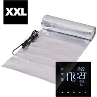 Pro-mat 45 m² - XXL complete folie elektrische vloerverwarming set 150 watt met 25A wifi thermostaat - vloerverwarming matten - vloerverwarming matten
