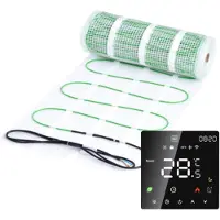 Pro-mat 10 m² - "Eco-vriendelijke elektrische vloerverwarming set van 100 watt met Wifi-bediening voor energiezuinig comfort" - vloerverwarming matten - vloerverwarming matten