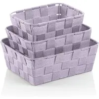 kela Opbergmand Alvaro Pastel Lila (Set van 3)