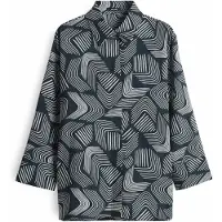 Opus Regular fit blouse van viscose met blinde knoopsluiting