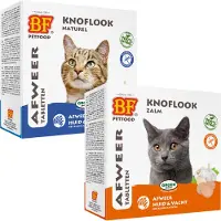 Biofood BF Petfood Tabletten met knoflook en zalm voor de kat 4 verpakkingen