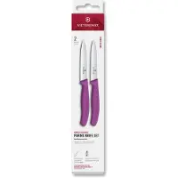 Victorinox Schilmesje 2 stuks paars 10cm paars RVS Schilmes