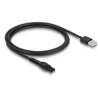 DeLOCK USB Charging Cable 5 V for Electric Shavers compatible with Philips QP2724, QP2834, QP1924, MG9520 series - shaver charger replacement cable 1 m
