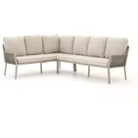 Tierra Outdoor 6-zits Loungebank Links Liv Beige