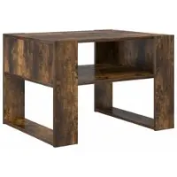 vidaXL Salontafel Rook Eiken 66 x 53 x 45 cm Bewerkt hout