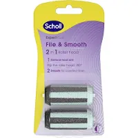 Scholl Expert Care File & Smooth 2-in-1 Roller Head Refill 2 pieces