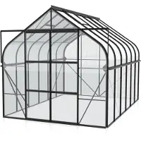 Vitavia Tuinkas Diana 9900 - Veiligheidsglas 3mm - Zwart - 264x383x255cm