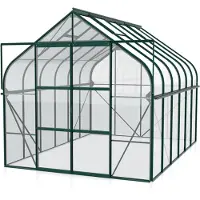 Pergart Tuinkas Diana 9900 - Veiligheidsglas 3mm - Smaragd - 264x383x255cm