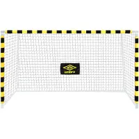 Umbro Voetbaldoel - Voetbal Goal 300 x 200 x 110 cm - Voetbalgoal Groot - Buitenspeelgoed voor Kinderen en Volwassenen - Snelle Montage - Voetbal Training Doel - Metaal - Zwart/ Geel