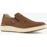 Hush puppies suède heren instappers cognac maat 46