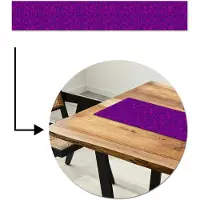 MuchoWow Tafelloper 180x30 cm - Tafelmat vinyl Olie - Verf - Texturen - Fel - Tafeldecoratie - Tafelversiering - Keuken decoratie - Tafel versiering