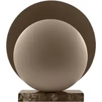 Globen Lighting Orbit tafellamp Mocha, bruin marmer