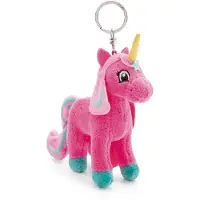Nici Sleutelhanger Lissy Pony Eenhoorn Antonia 10cm roze - Pluche knuffelhanger met sleutelhanger voor lanyard, sleutelhanger en sleutelhanger, roze