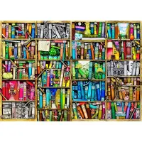 Wooden City Houten Puzzel Bibliotheek 4000 Stukjes met Figuren