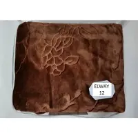 Elway Deken Dik Bedrukt 200x240cm Bruin - Luxe en Warmte