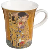 Goebel - Gustav Klimt | Koffie / Thee Mok De Kus | Beker - porselein - 400ml - 2 stuk