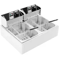 Core Frituurpan dubbel - Frituurpan - Zilver - ‎55cm x 44cm x 30cm