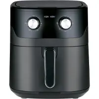 Ren Airfryer xl - Airfryer xxl - Heteluchtfriteuse - 6 Liter - Timer tot 60 Minuten - Zwart - 39cm x 29cm x 34cm
