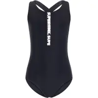 Superrebel badpak Paradise zwart Meisjes Polyester Effen - maat 152