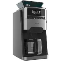 Cecotec Coffee 66, koffiezetapparaat met ingebouwde molen, voor filterkoffie, koffiebonen, 1400W, zwart, zilver