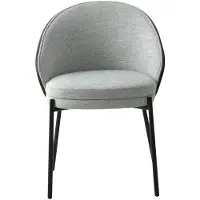 House Nordic Eetkamerstoel Lichtgrijs - Stof/Textiel - Gewicht 7kg - 53x54,2x75cm - Set van 2