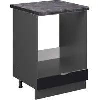 Vicco Fame-Line Ovenombouwkast – 60 cm, WB Antraciet Zwart gestreept