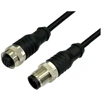 Bkl Electronic 2702039 Sensor/actuator verlengkabel M12 Aantal polen (sensoren): 4 Stekker (recht) op koppeling (recht) 5 m 1 stuk(s)