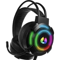 Verk Group GB LED-Gaming Hoofdtelefoon met 5.1-microfoon,Headset PS4, PS5, Xbox One, Xbox Series en PC - Virtueel 5.1 Surround Sound