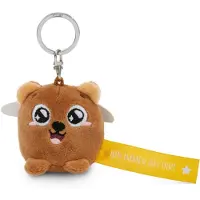 Nici sleutelhanger beer "Ik ben altijd bij je!" geel 5cm