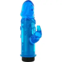 Seven Creations - Mini Rabbit Vibe - Vibrator - Blauw - Ø 35 mm