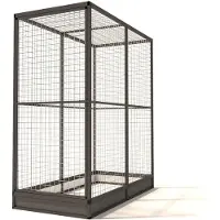 Glorenza - Kattenren - Aluminium - Antraciet - 86x176x193 cm