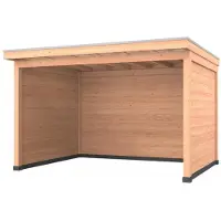 Westwood Douglas overkapping, 400 x 300, met achterwand en twee zijwanden, Comfort Plus