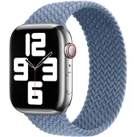 Apple Gevlochten solobandje voor de Watch | 38/40/41/42 mm - Maat 6 - Slate Blue